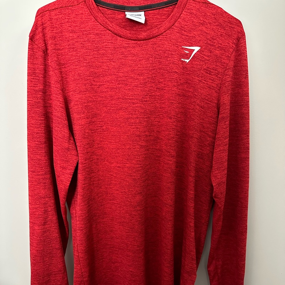 Gymshark Red Long Sleeve Tee